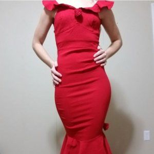 Super Cute Book of life bodycon red dress Small